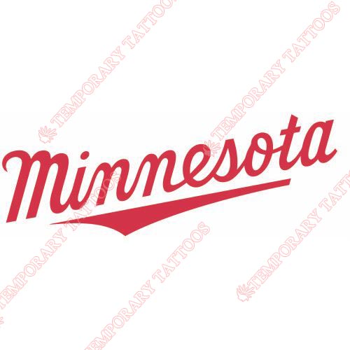 Minnesota Twins Customize Temporary Tattoos Stickers NO.1729